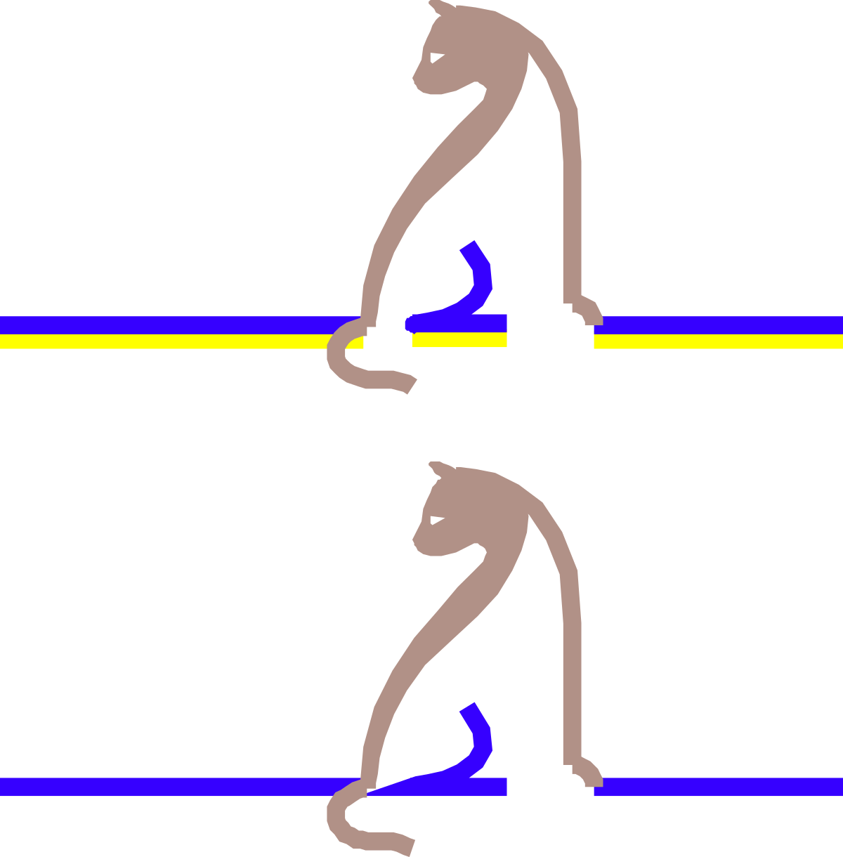 Dynamic Split Pose Clipart for Fitness and Dance Enthusiasts