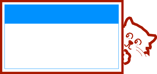 Blue and White Square with Red Border Clipart - Versatile Graphic Element