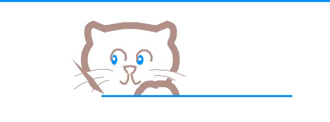 Black Cat with Blue Eyes on White Background Clipart