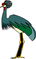 Bird with Long Neck and Beak - Stunning Clipart for Nature Themes