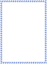 Elegant Blue and White Border with Black Accents Clipart