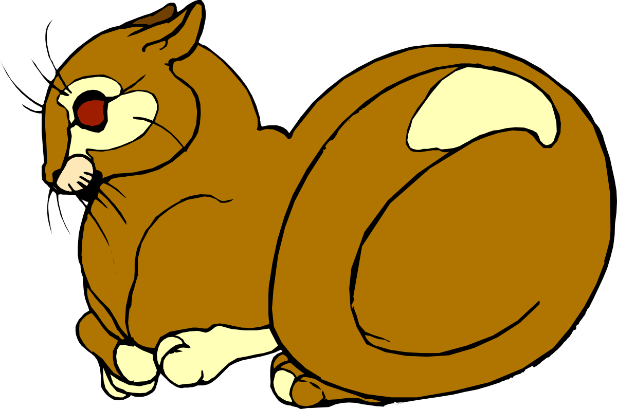 a cartoon squirrel with a red nose clip art png transparent Cartoon Squirrel with Red Nose Clipart for Fun Designs