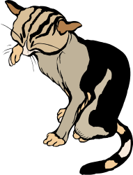 Running Cat Clipart: Dynamic Feline Motion in SVG