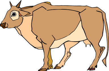 Brown Cow with Long Horn Clipart: Perfect for Your Farm-Themed Projects