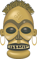 Smiling Face Mask Clipart: Fun and Joyful Emoticon Design