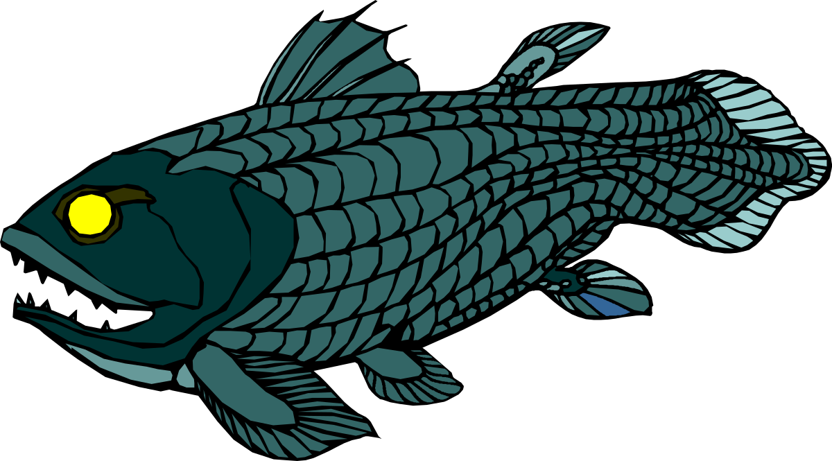 Fish Clipart with Striking Yellow Eye - Perfect for Your Creative Projects