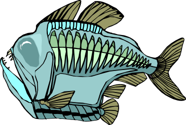Fish with Long Tail Clipart for Creative Projects