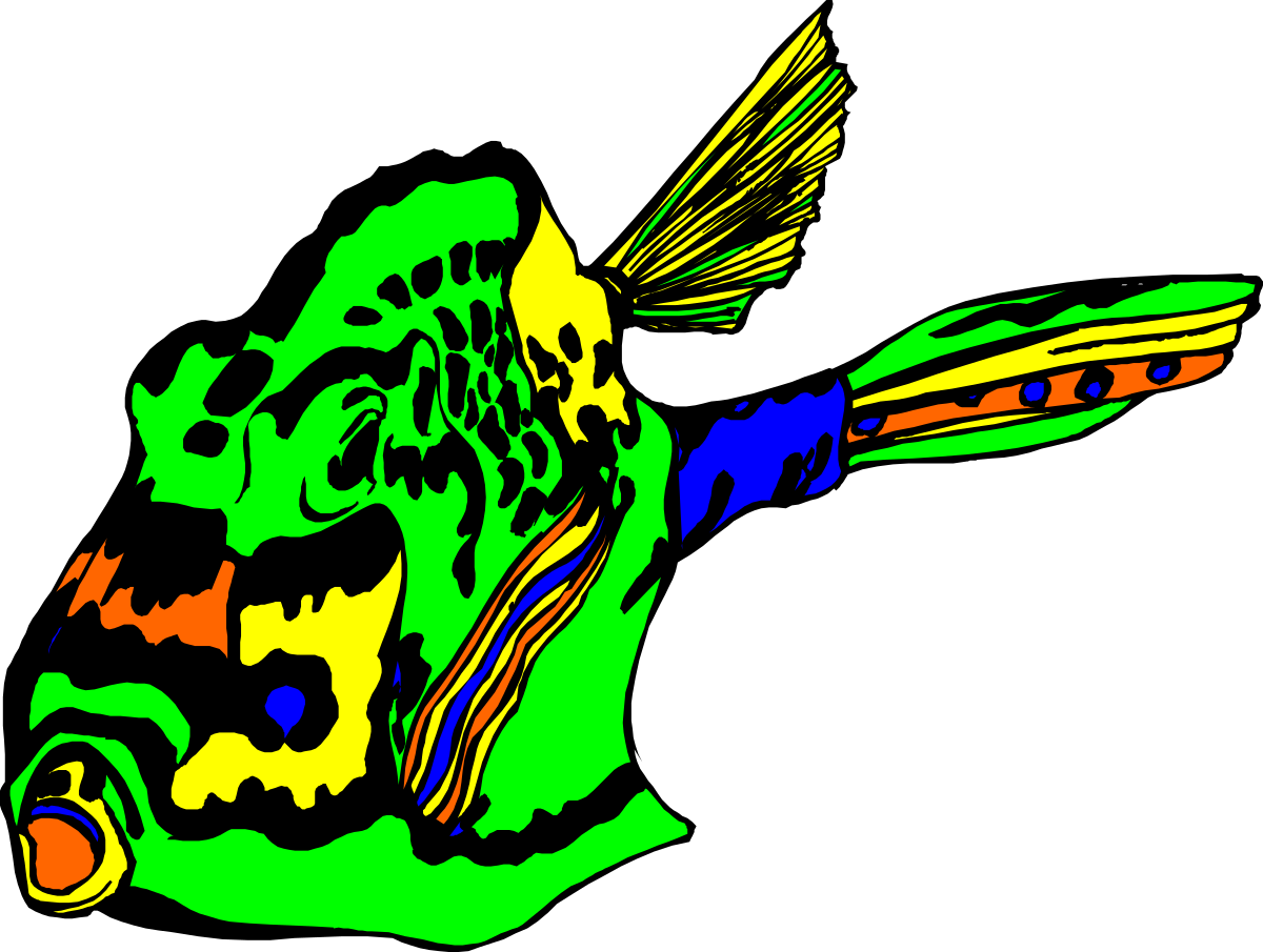 Colorful Bird Flying in the Air Clipart - Vibrant Avian Illustrations