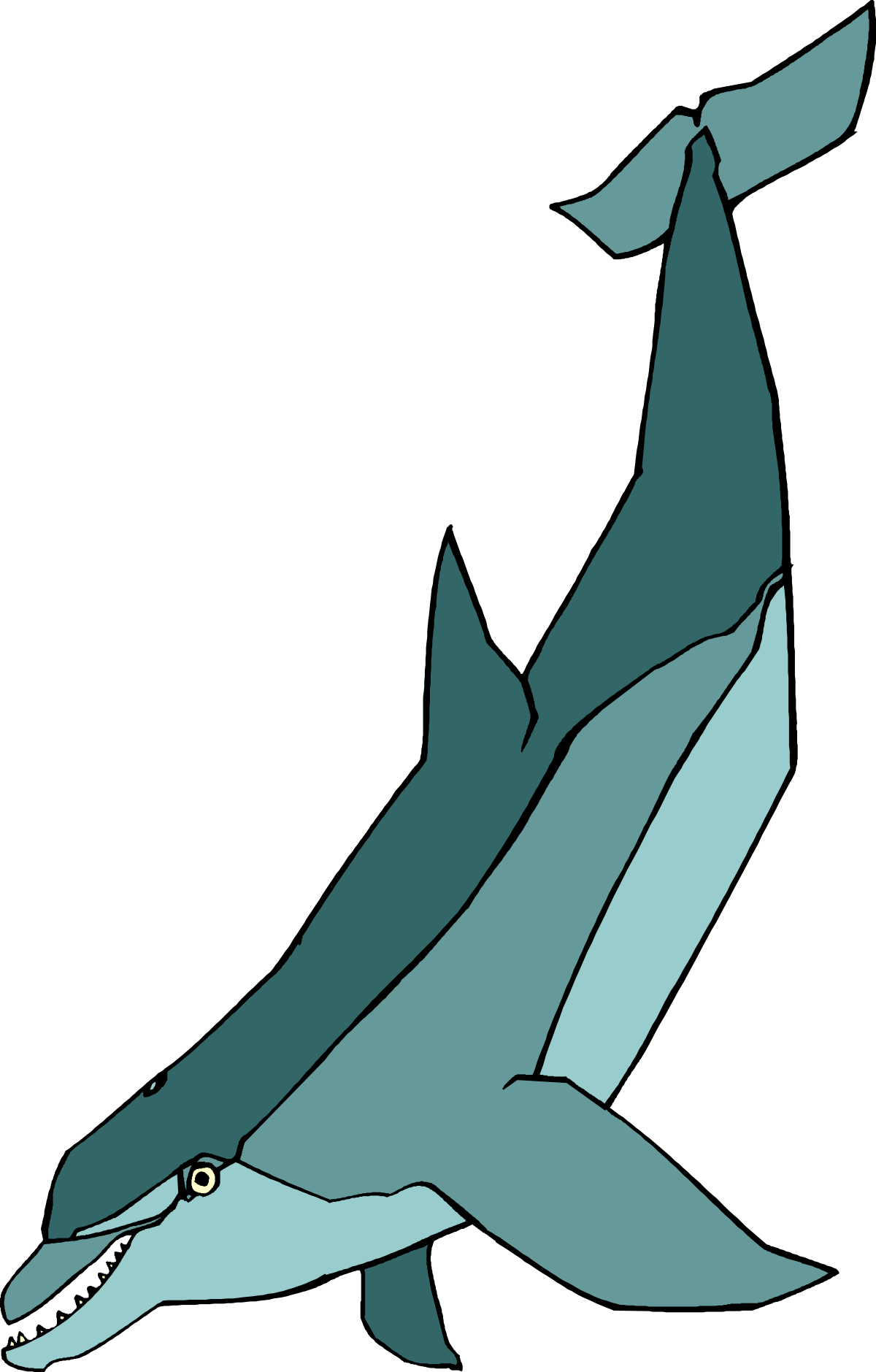 Majestic Shark with a Wide Open Mouth Clipart