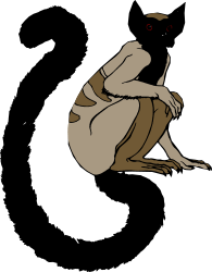 Dog Sitting on Ground with Head Down - Playful Pet Clipart