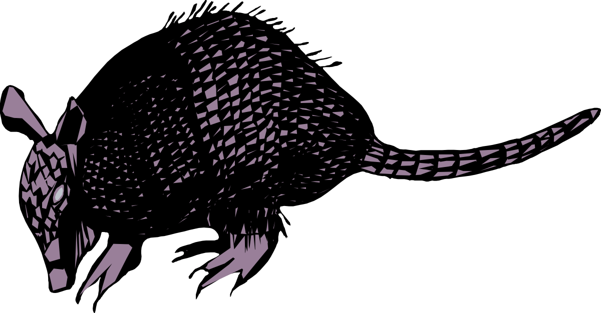 Dinosaur Clipart: Stunning Black and Purple Dinosaur Illustration
