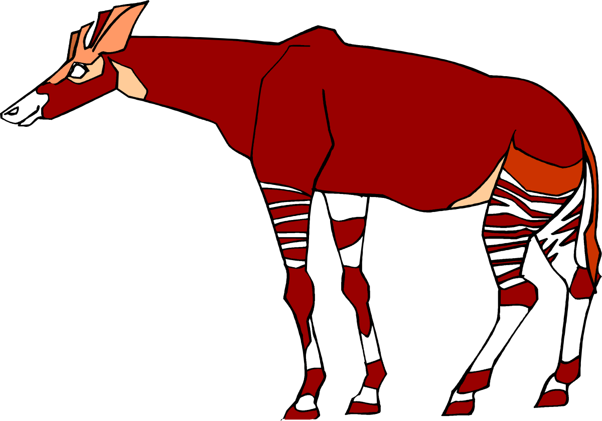 a red and white horse standing on a black background clip art png transparent Red and White Horse on Black Background - Stunning Clipart Design