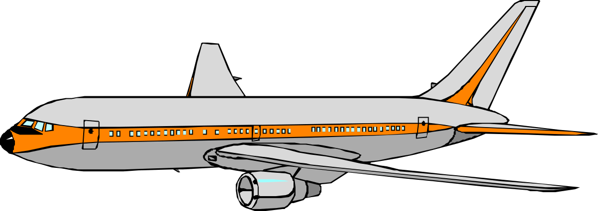 Air Force Airplane Clipart - Dynamic Military Aircraft Illustration