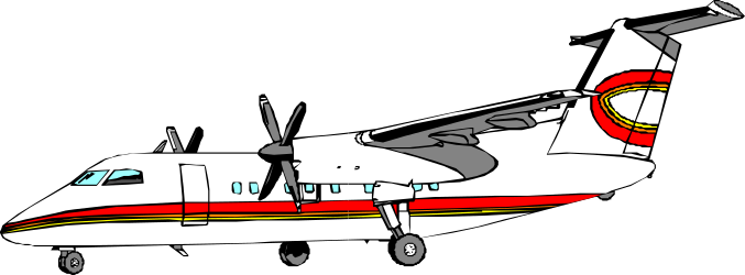 Small Airplane with Propeller Clipart for Creative Projects
