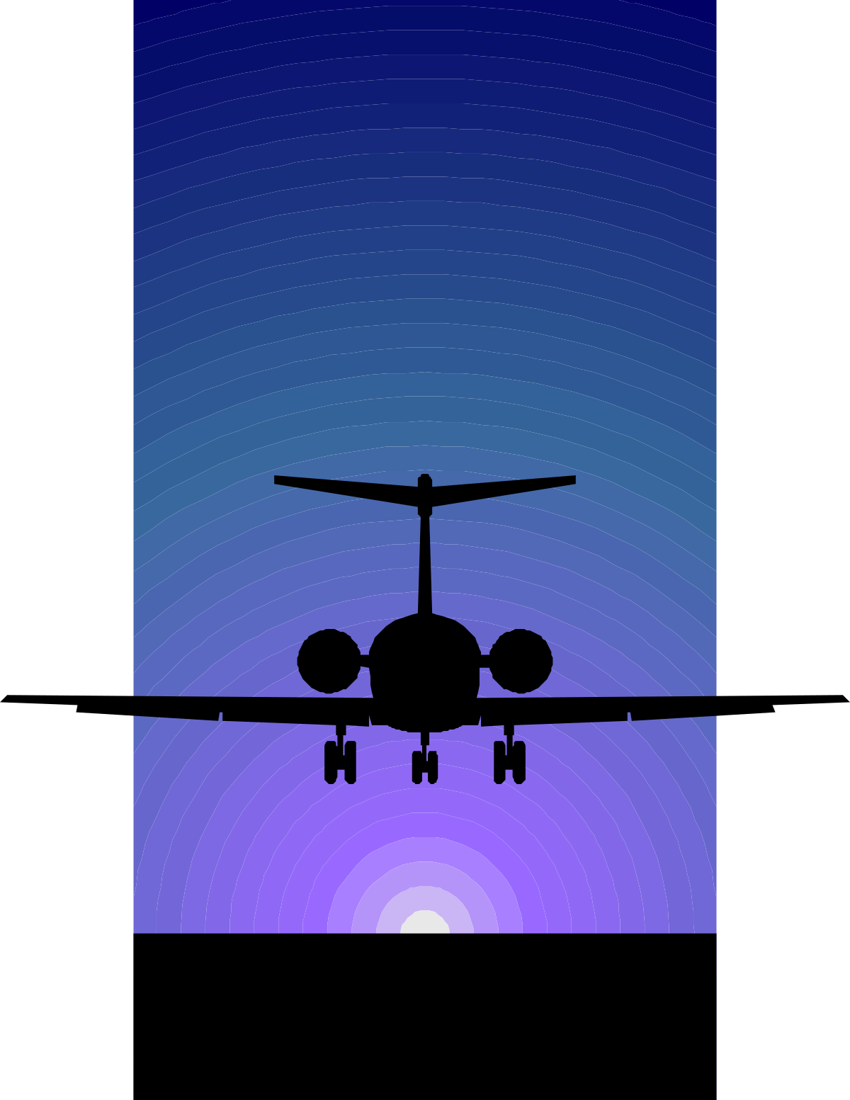 Plane Flying in the Sky Clipart - Stunning Aerial Views