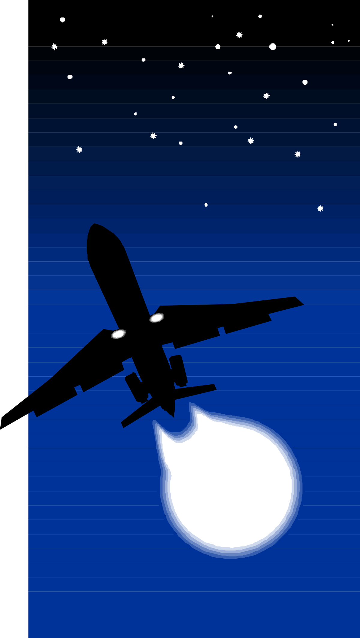 Plane Flying in the Sky Clipart - Dynamic Air Travel Illustrations