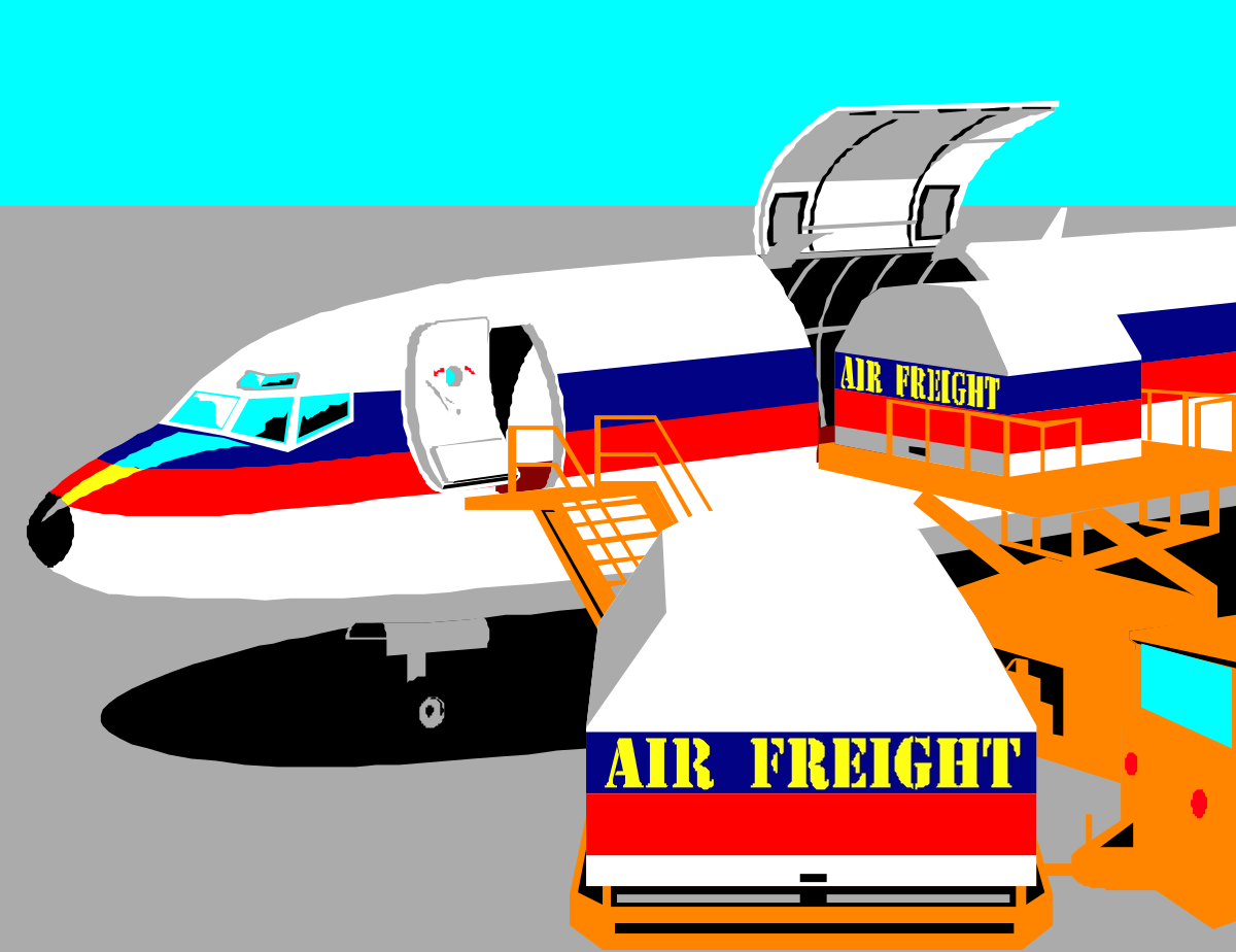 a plane with a ramp on the side clip art png transparent Plane with Side Ramp Clipart - Detailed SVG Illustration