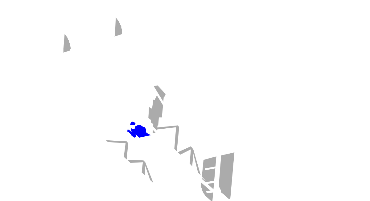 Three-Winged Plane Flying in the Sky Clipart