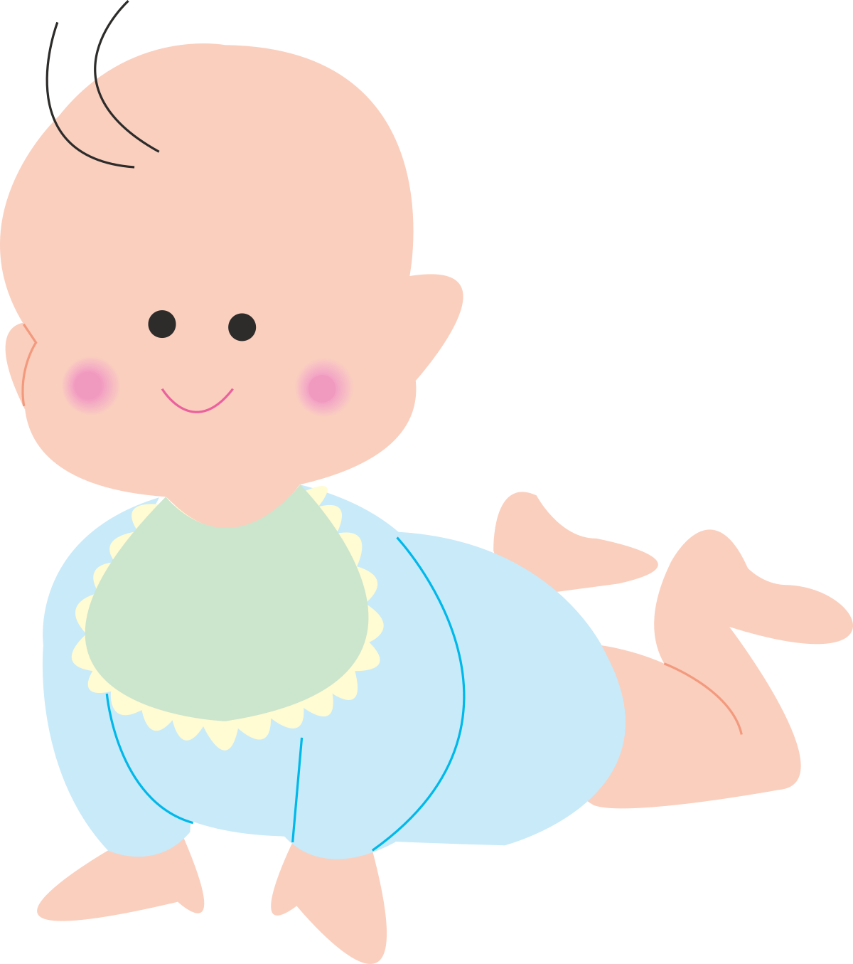 Baby in Blue Dress Clipart  Adorable Illustrations for All Your Needs