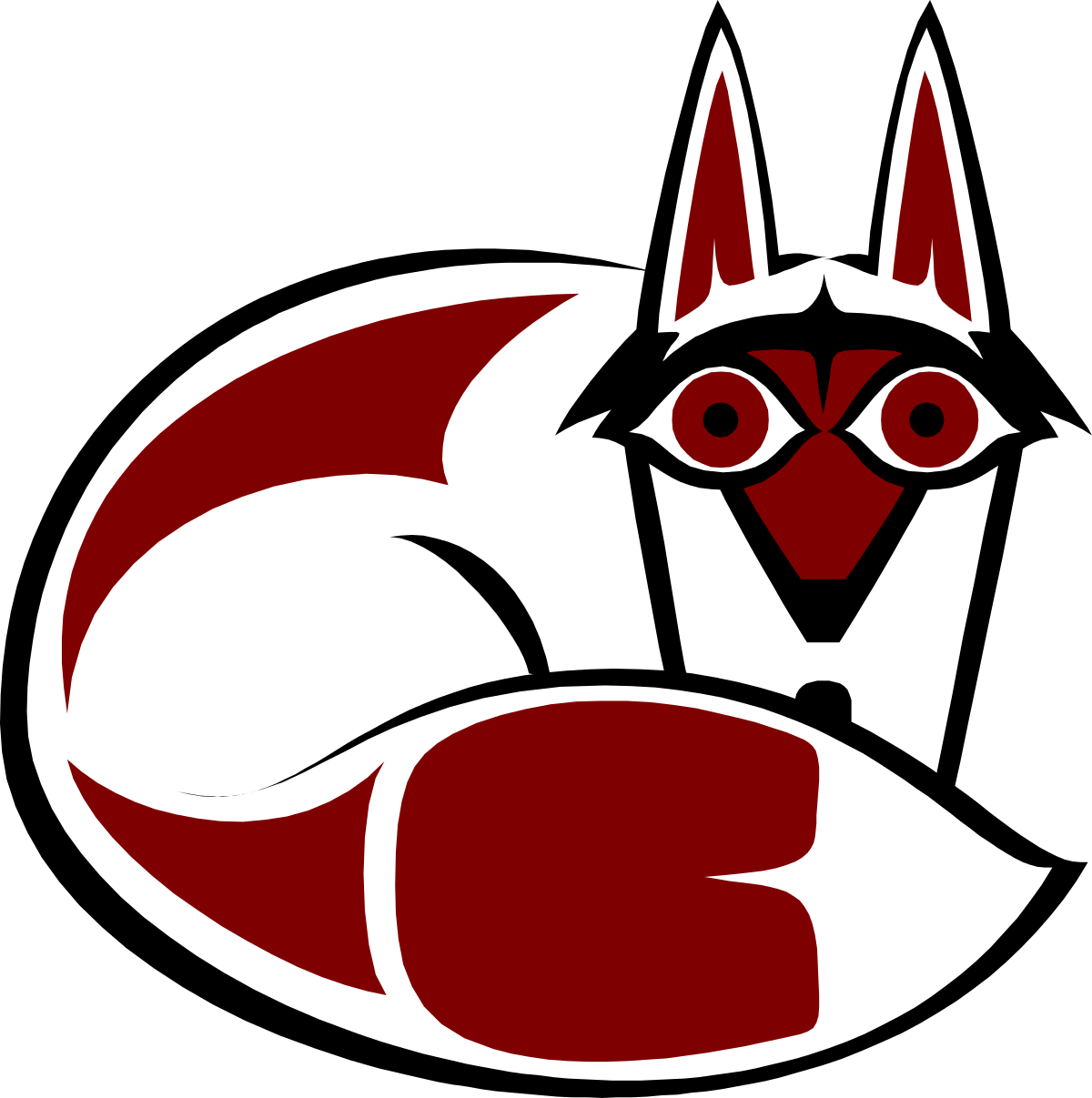 a red cat with big eyes clip art png transparent Red Cat with Big Eyes Clipart - Adorable and Playful Design