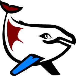 Black and Red Cat with Blue Nose Clipart for Creative Projects