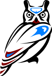 Black and Red Bird with Blue Beak Clipart
