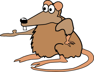 Cartoon Mouse with Mouse on Its Back Clipart - Fun and Whimsical Illustrations