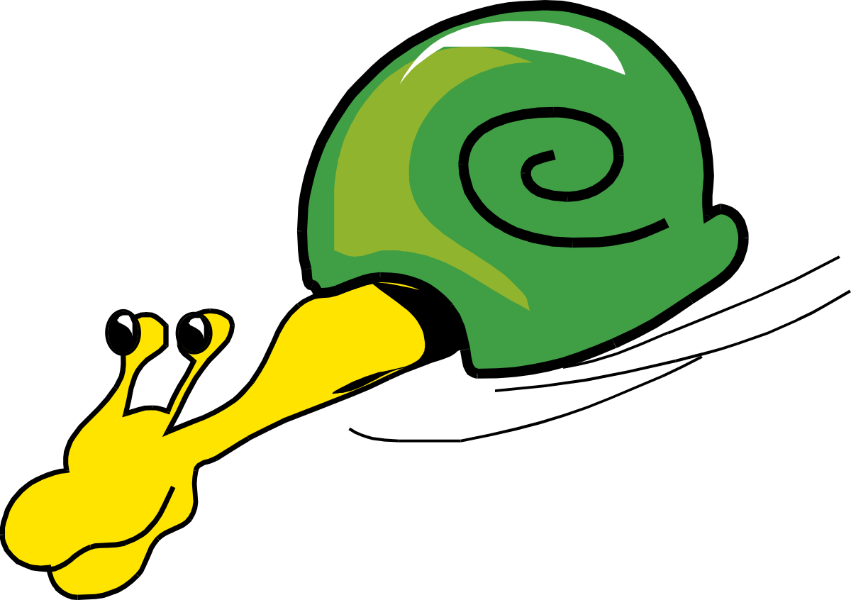 Snail with Green Shell Clipart - Nature's Curiosity