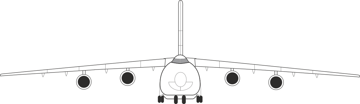 Jet Clipart on Black Background - Stunning Aviation Graphics