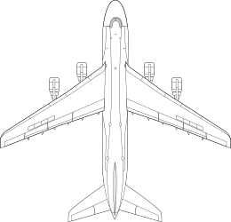 Black and White Outline Plane Clipart - Simple Aircraft Design for Various Uses