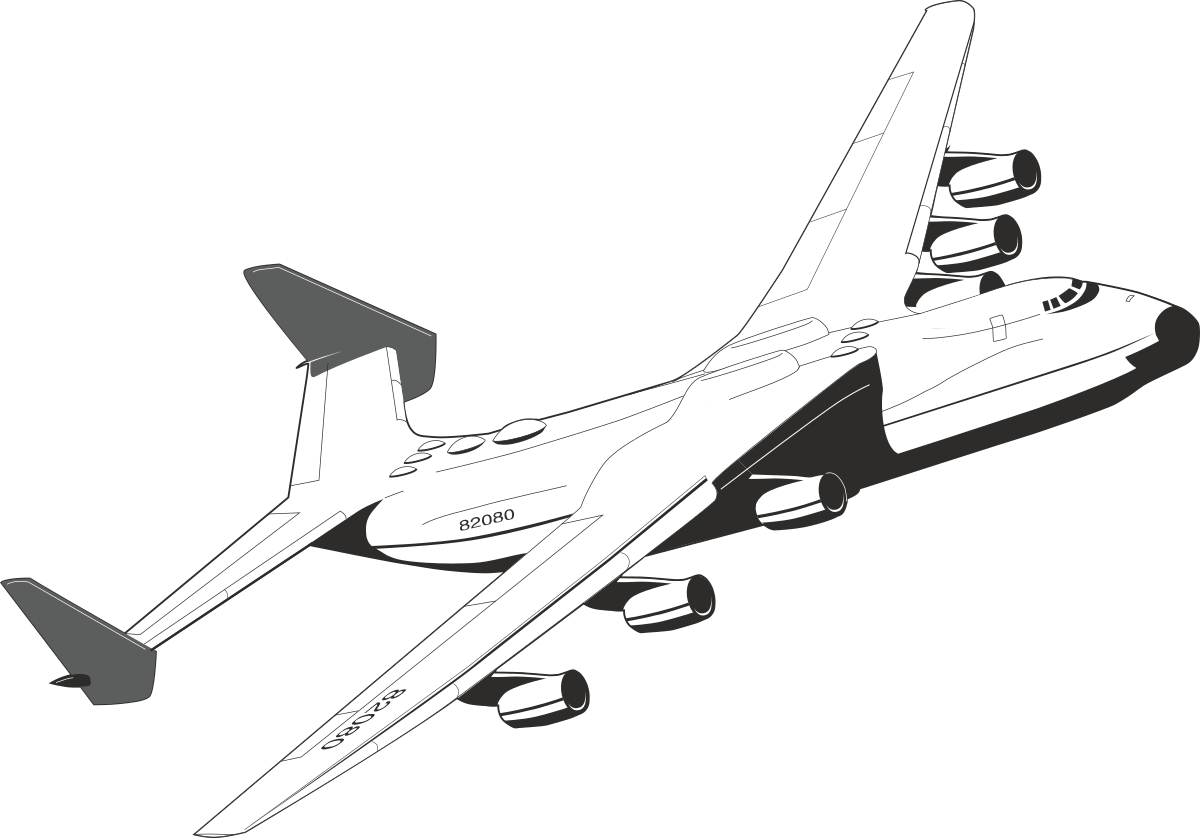 Plane Flying in the Sky - Stunning Clipart for Dynamic Visuals
