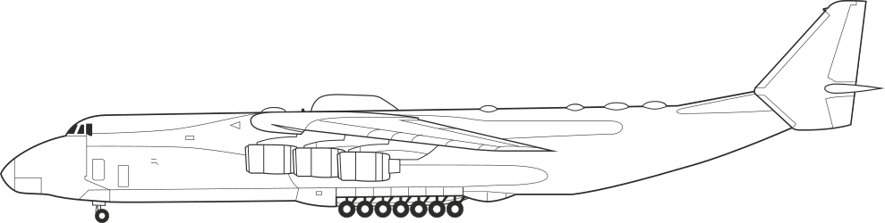 AIRCRAFT,JETS,AN225S clipart