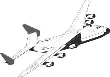 Plane Flying in the Sky - Stunning Clipart for Dynamic Visuals