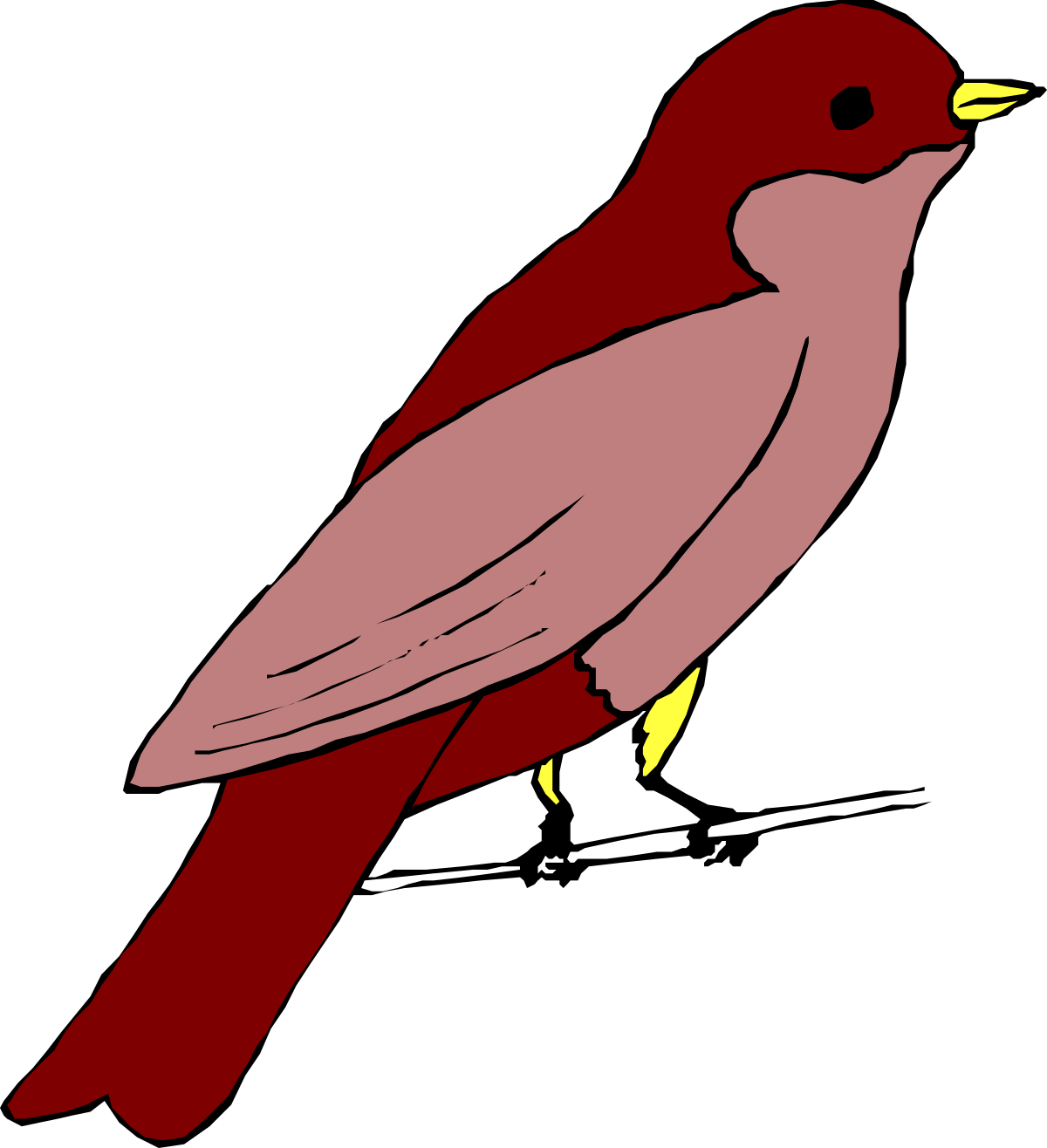 a red bird sitting on top of a white object clip art png transparent Red Bird Perched on White Object - Vibrant Clipart for Your Projects