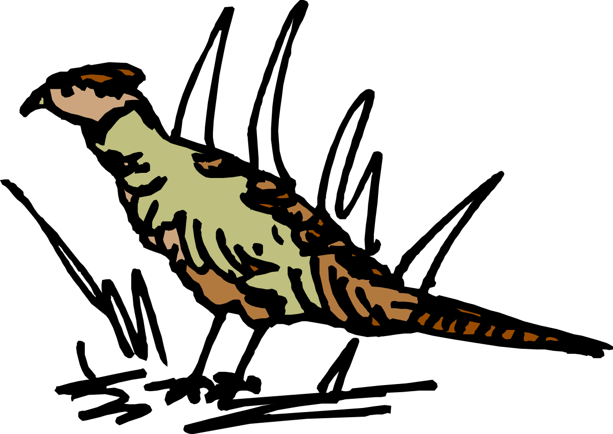 Flying Bird with Spread Wings Clipart - Perfect for Nature Themes