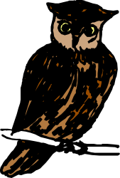 Owl Sitting on a Branch - Stunning Clipart for Your Projects