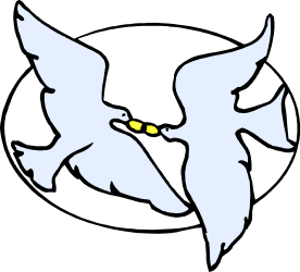 White Bird with Yellow Eyes - Stunning Clipart for Diverse Uses