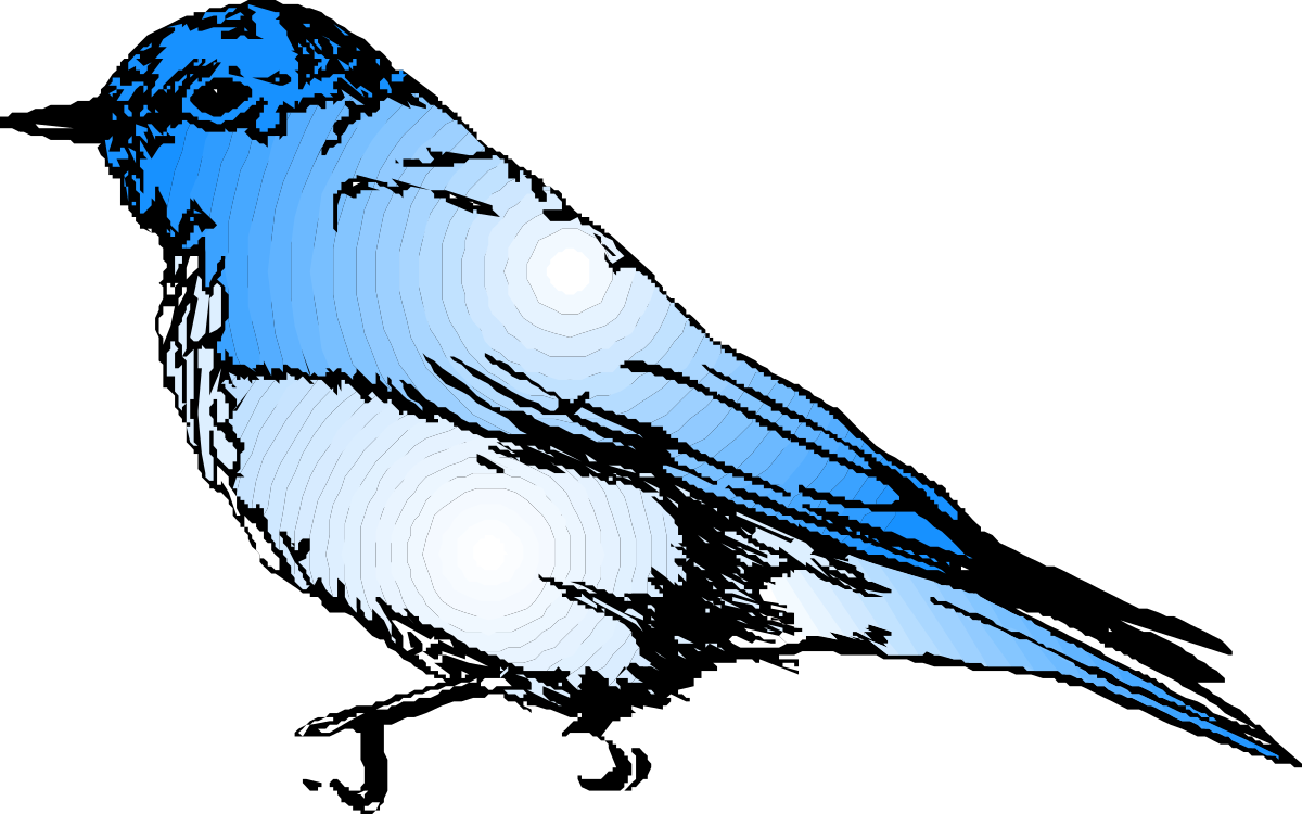 a blue bird sitting on top of a black background clip art png transparent Blue Bird on Black Background - Stunning Clipart for Any Project