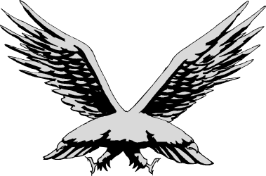 Majestic White Eagle with Wings Clipart: Stunning SVG Artwork