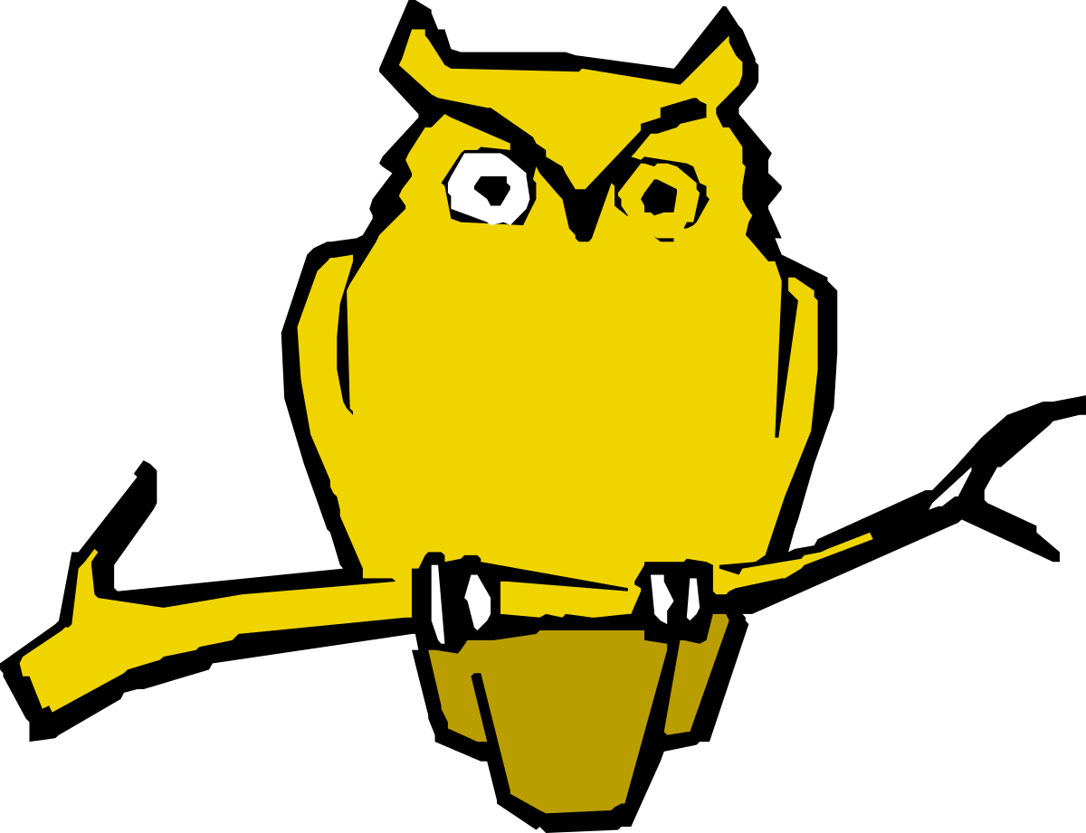 Eagle Owl Perched on Tree Branch - Stunning Clipart Image