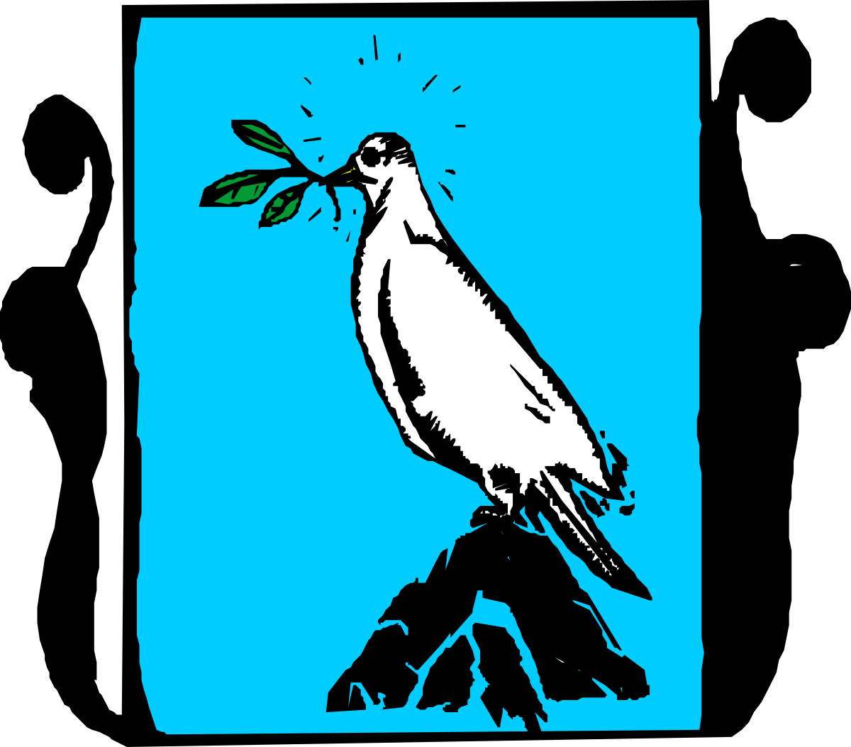Bird Perched on Tree Branch Clipart: Nature's Serenity