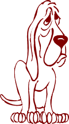 Dog Sitting Down with Paws on Ground Clipart for Versatile Use