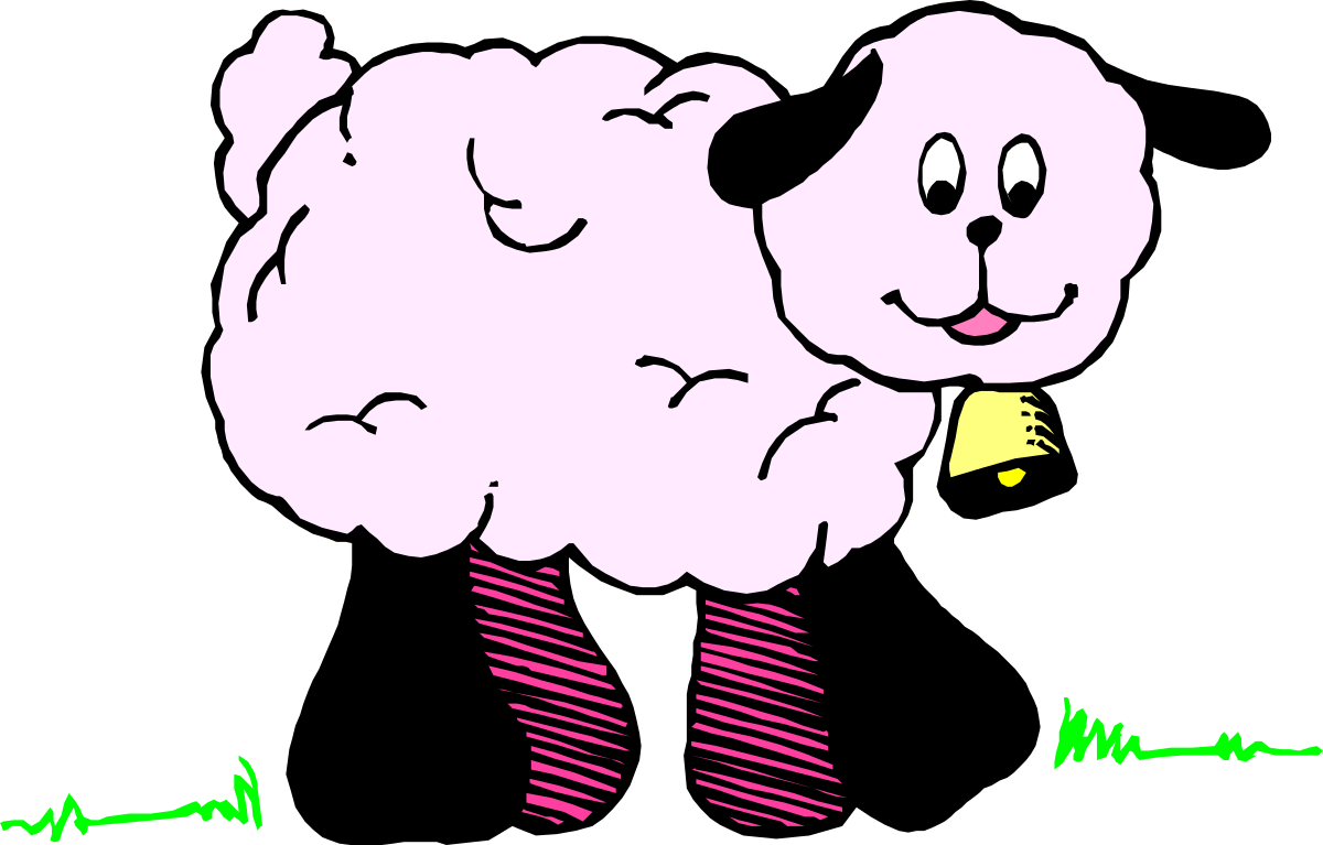 a cartoon sheep with a banana in its mouth clip art png transparent Cartoon Sheep with Banana Clipart for Fun Designs