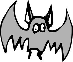Scary Face Clipart - Black and White Frightening Expression