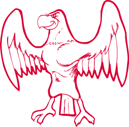 Eagle with Wings Clipart - Majestic Bird Design