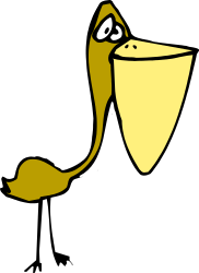 Yellow Bird on Black Background - Stunning Clipart Design