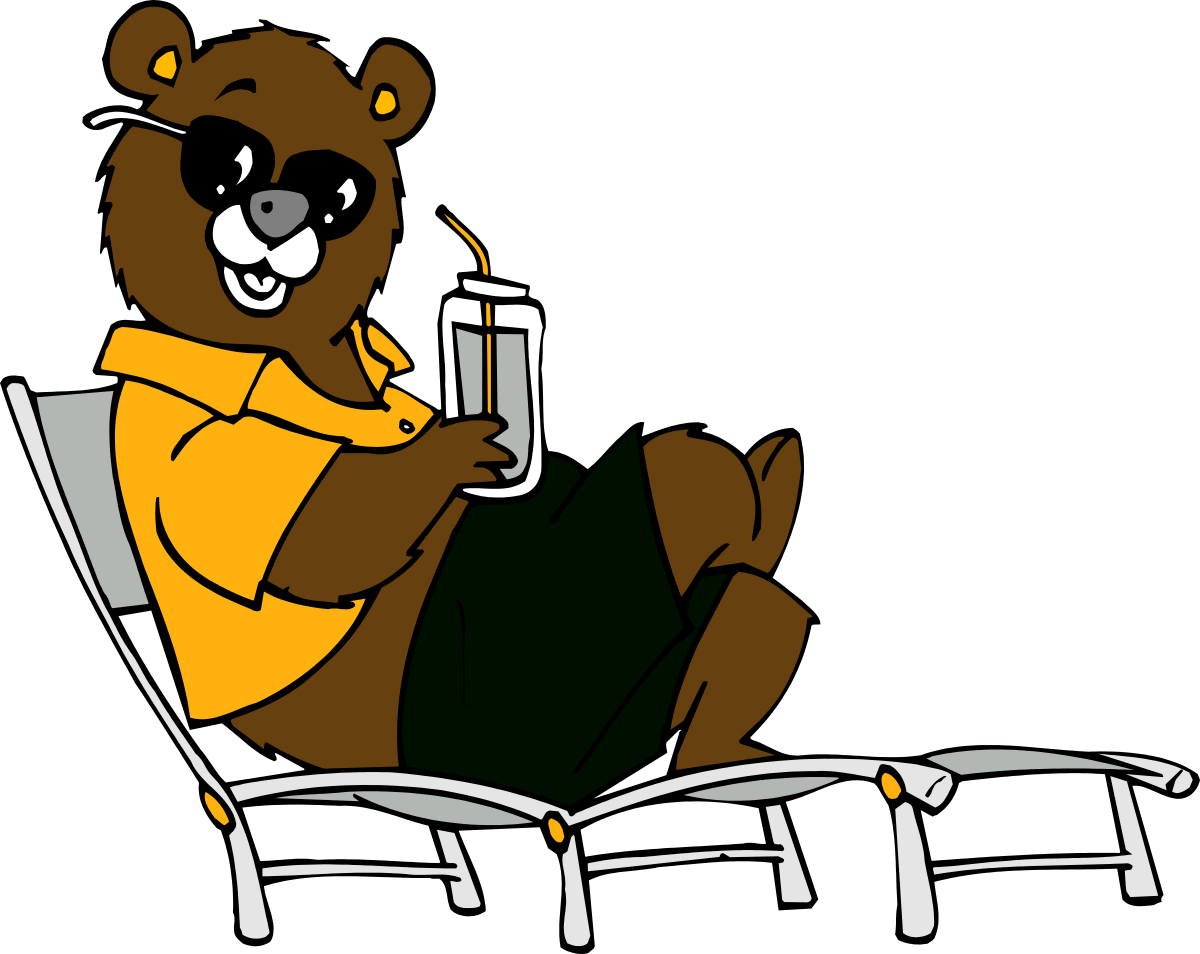 a bear sitting in a chair with a cup clip art png transparent Bear Sitting in a Chair with a Cup - Charming Clipart for Your Projects