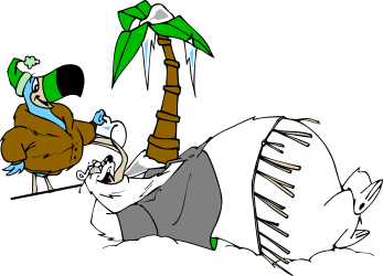 Cartoon Character Lying Down Clipart  Playful Illustrations for Your Projects