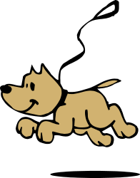 Dog Laying Down on Ground Clipart - Perfect for Your Creative Projects