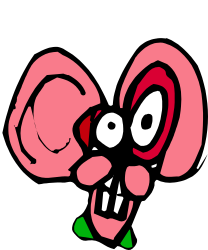 Cartoon Character with Big Mouth Clipart for Creative Projects